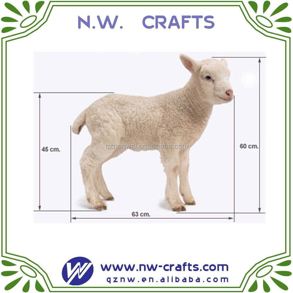 resin lamb statue