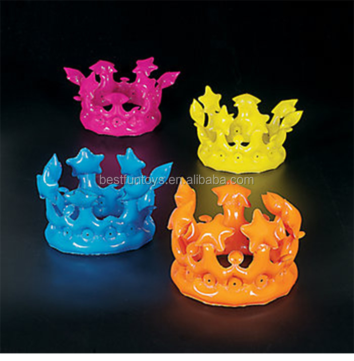 Promotional Custom Inflatable Head Crowns Custom Made King Cheap Crowns
