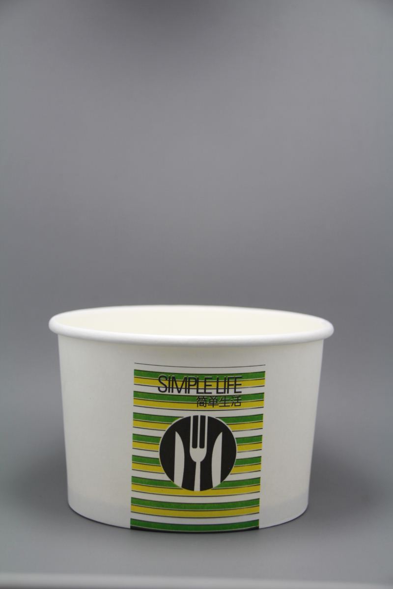 Paper Frozen Yogurt Cups 16oz 80 Ml Ice Cream Customprinted Cup With