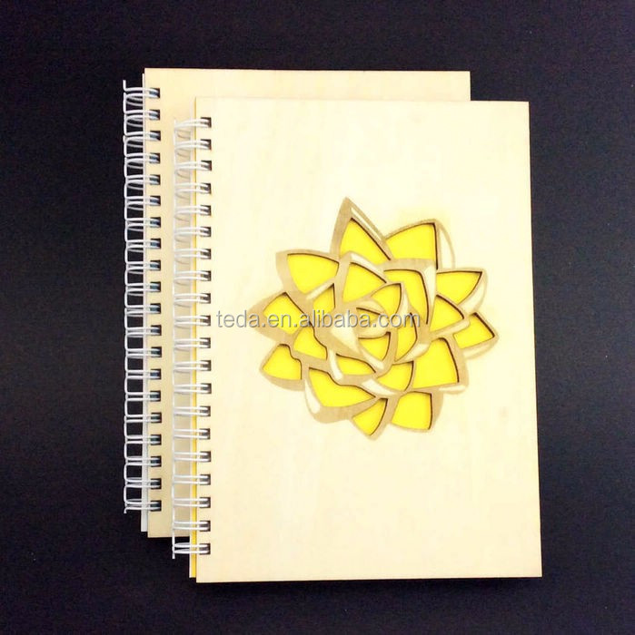 SD-163 Rose Design Wood Journal