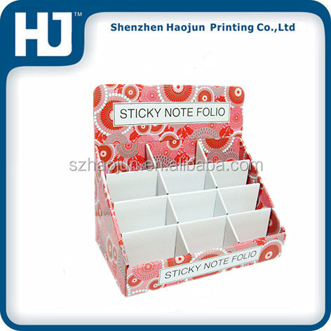 Simple design small cardboard desktop display box , chewing gum counter display box