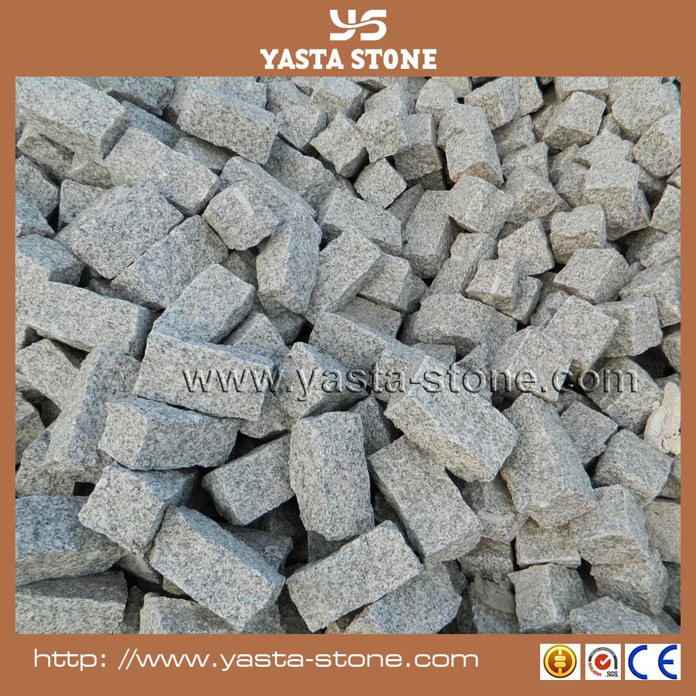 split paver block g603 chinese grey granite cube stone