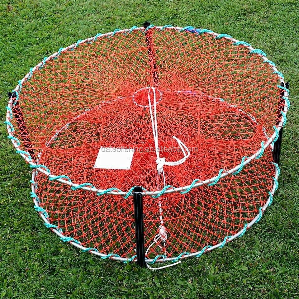 Big round shape foldable fish crab cage pot trap