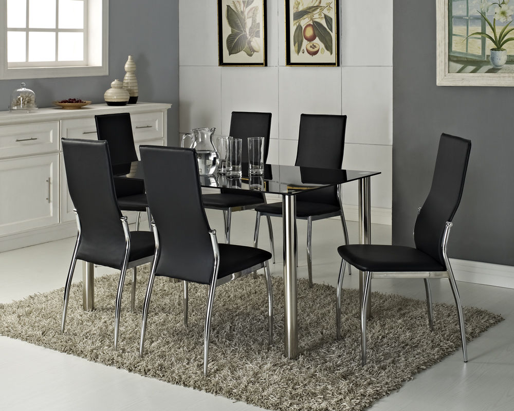Luxury Modern Design Top High Gloss Synthetic Leather 6 Seater Gl S L16004444 Jpg