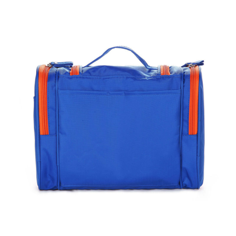 Wholesale fashion nylon folding contents cosmetic bag multi pocket for travel
