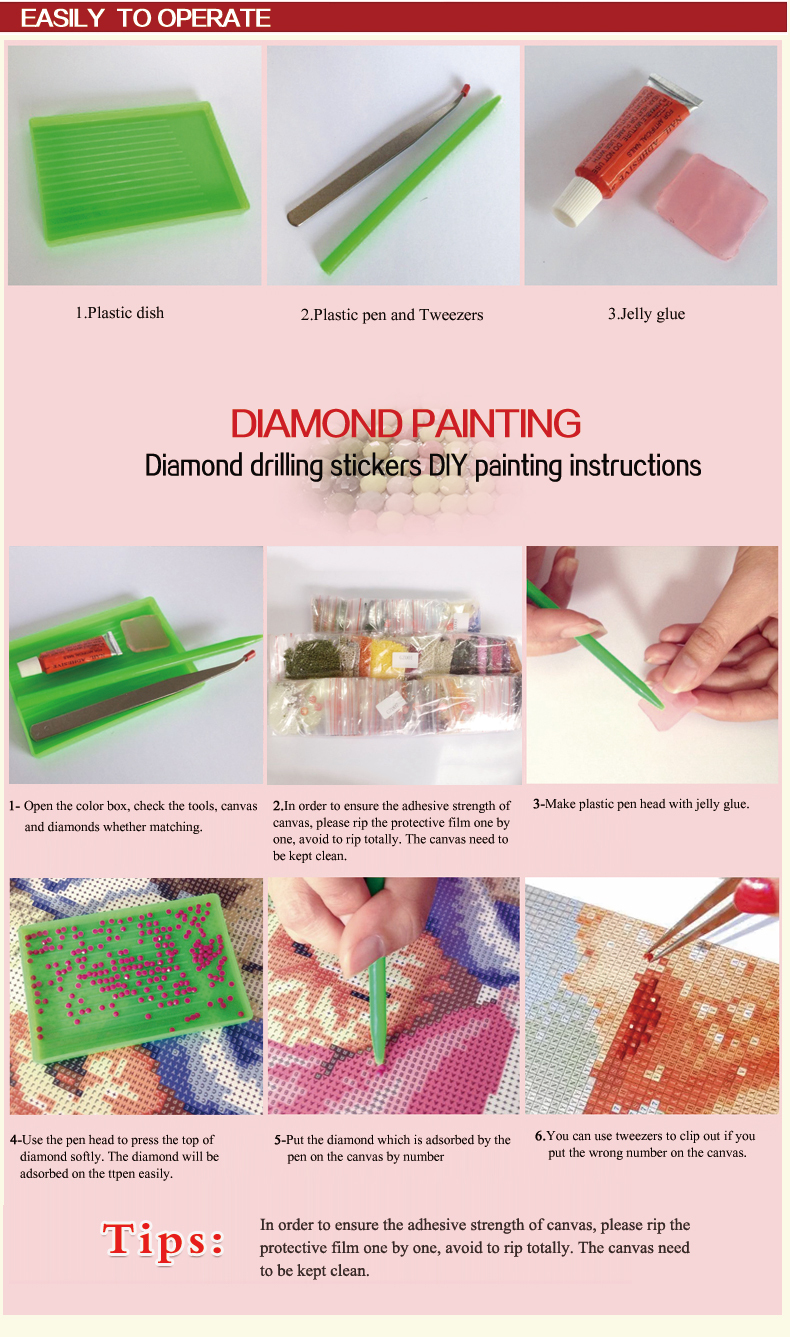 paintboy square diamond painting GZ356