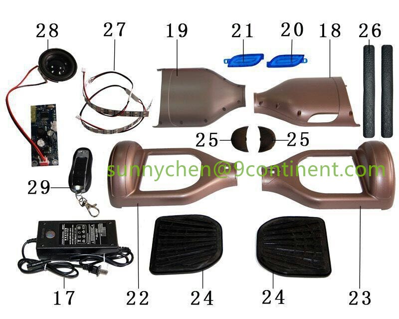 すべてのモデル6.5インチと8インチ部品hoverboard充電器月ボードセンサーボードhoverboard部品仕入れ・メーカー・工場