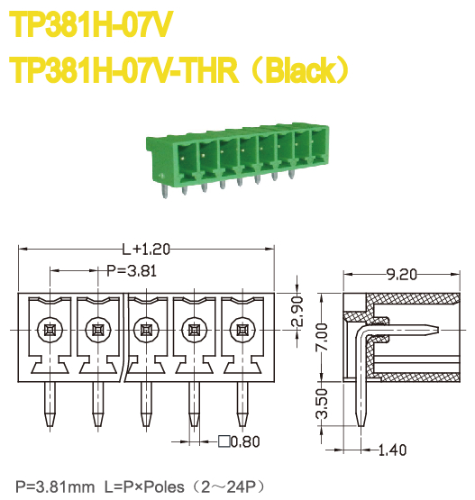 自動プラグソケットピン、 電子2月24日termianl3.81ミリメートルピッチを持つブロック仕入れ・メーカー・工場