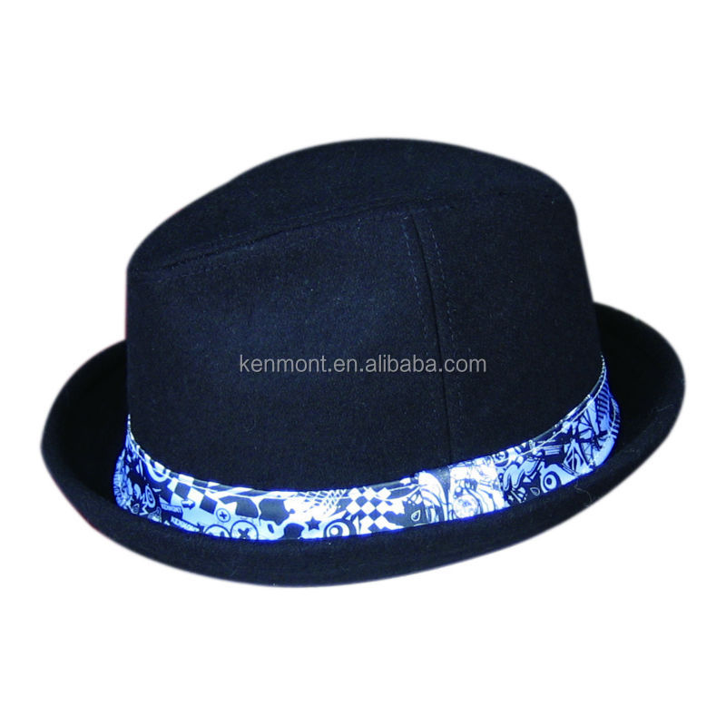 最高品質のフェルト帽帽子広いつばの安い黒問屋・仕入れ・卸・卸売り