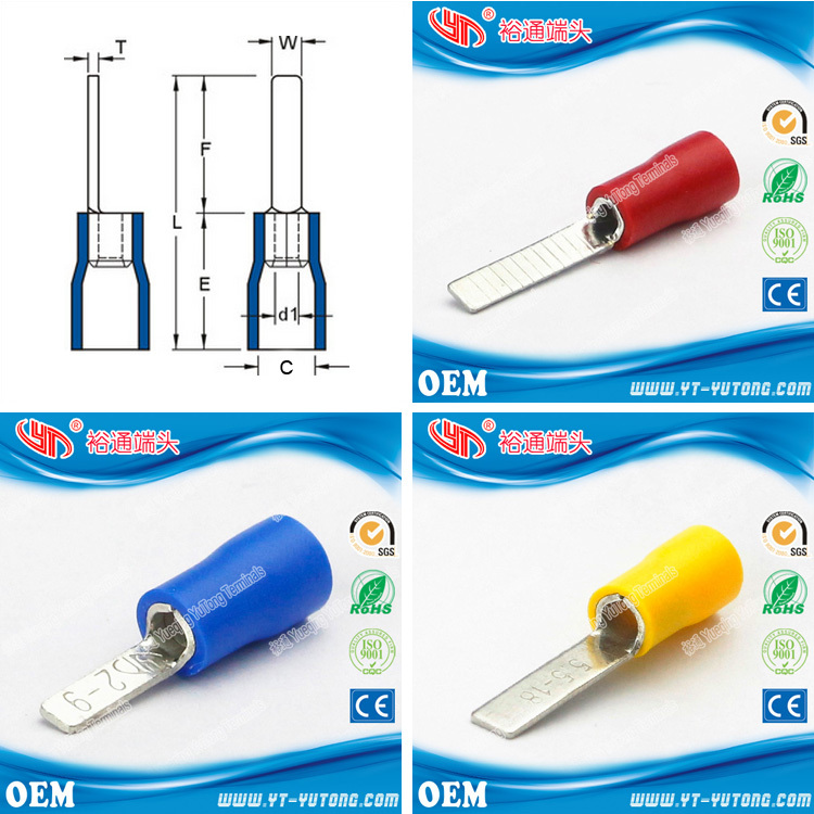 オスコネクタの端末は絶縁ブレードと火災- 燃剤- yutong端子仕入れ・メーカー・工場