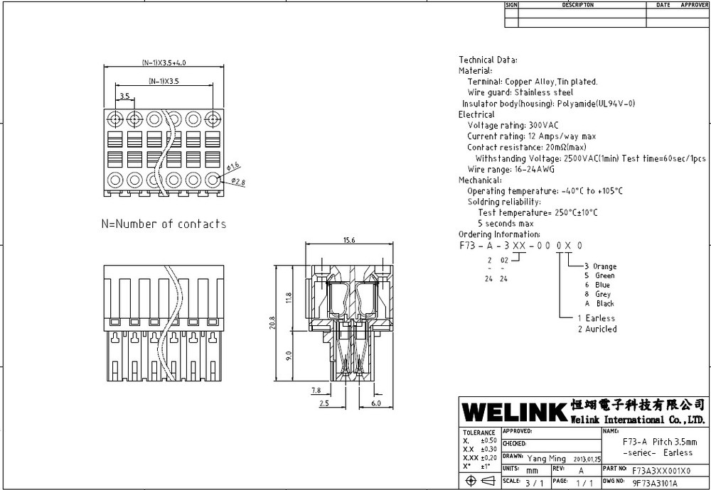 自由samplesterminalブロックffkds/h1( ピッチ5.0/5.08/7.5/7.62mm)仕入れ・メーカー・工場