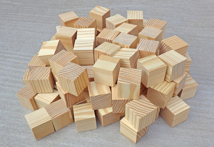 Natural Unfinished Pine Wood Craft Wood Blocks 35mm Wooden Cubes Buy