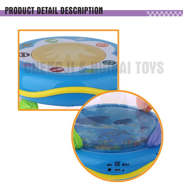 良い品質プラスチック小さな赤ちゃんのおもちゃドラム楽器でic仕入れ・メーカー・工場