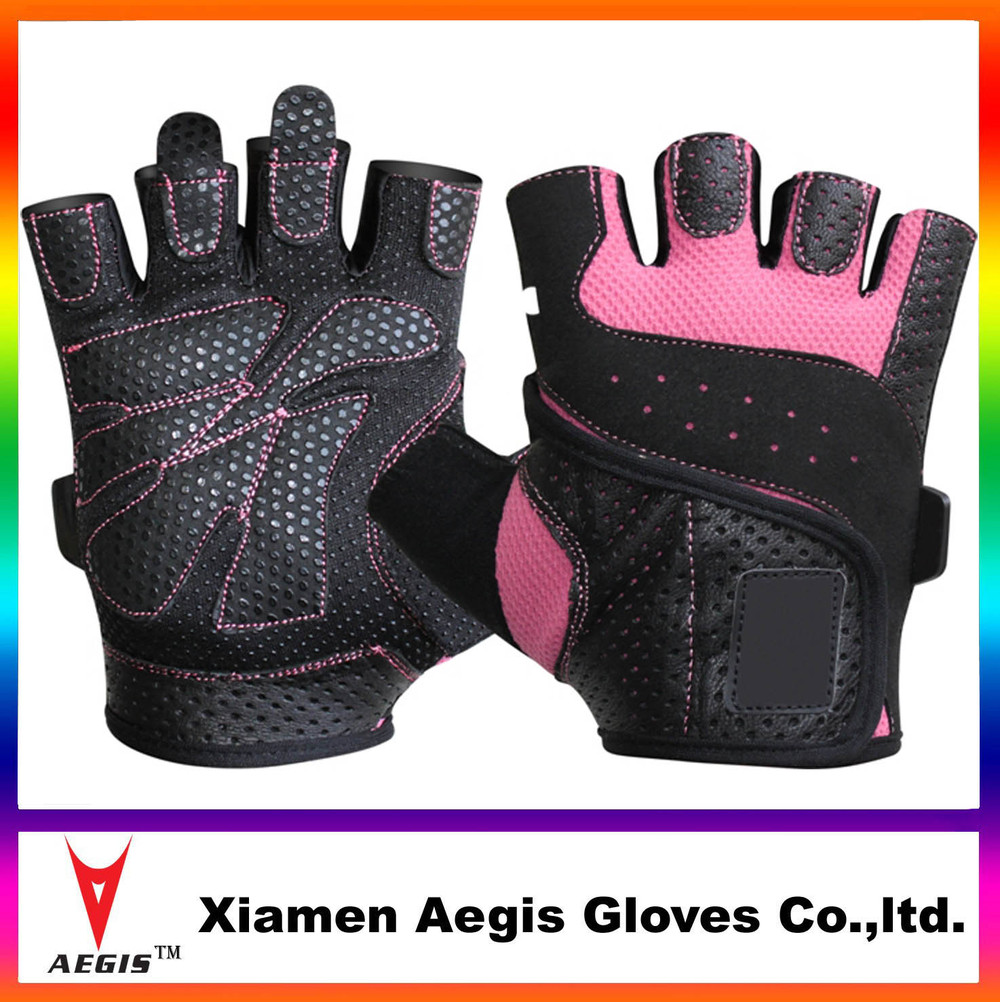 カスタムの女性ジムの手袋、 抗- スキップ通気ジムフィットネス手袋、 ジムの手袋仕入れ・メーカー・工場