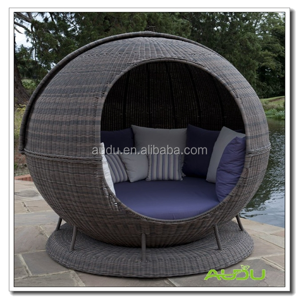 リンゴaudu籐現代の円形のベッドの設計仕入れ・メーカー・工場