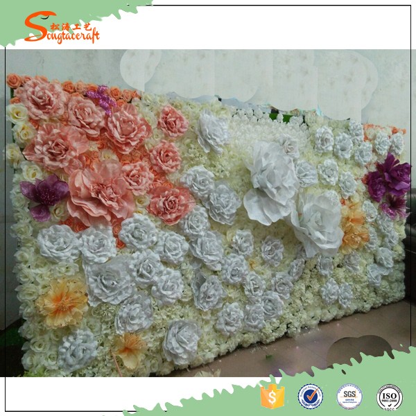 2016 New Wedding Decorations Artificial Large Flower Wall For Wedding