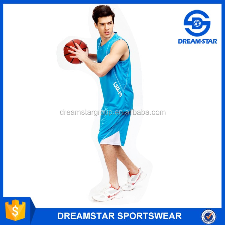 グレードバスケットボールジャージ制服デザインカラーブルー用青年仕入れ・メーカー・工場
