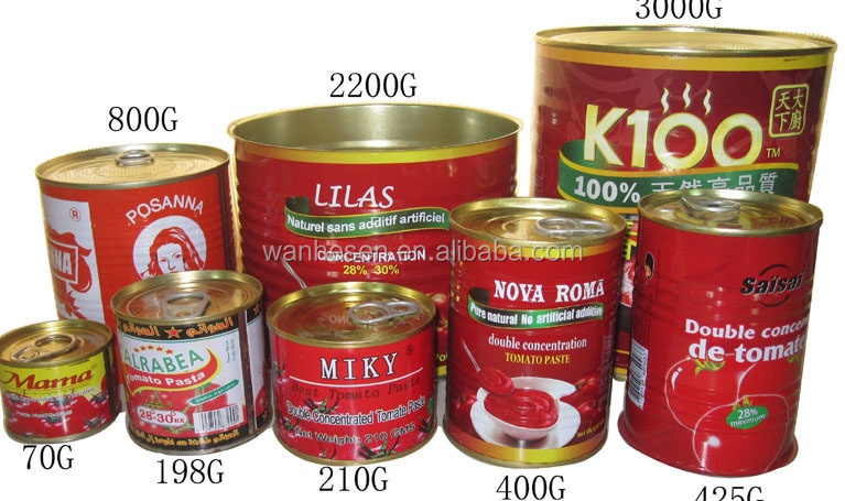 HALAL canned tomato ketchup raw material 2200g
