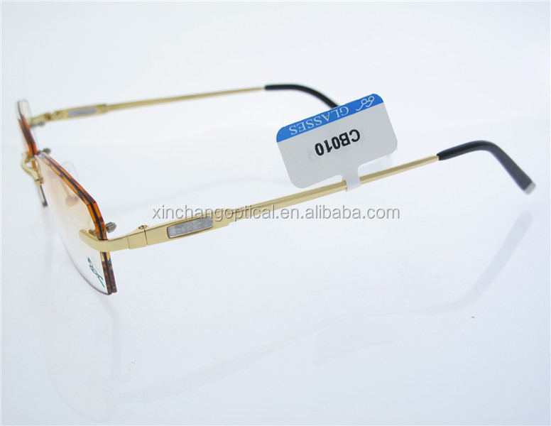 rimmed, 2017 diamond rimmed frameless spectacles cb010# color border