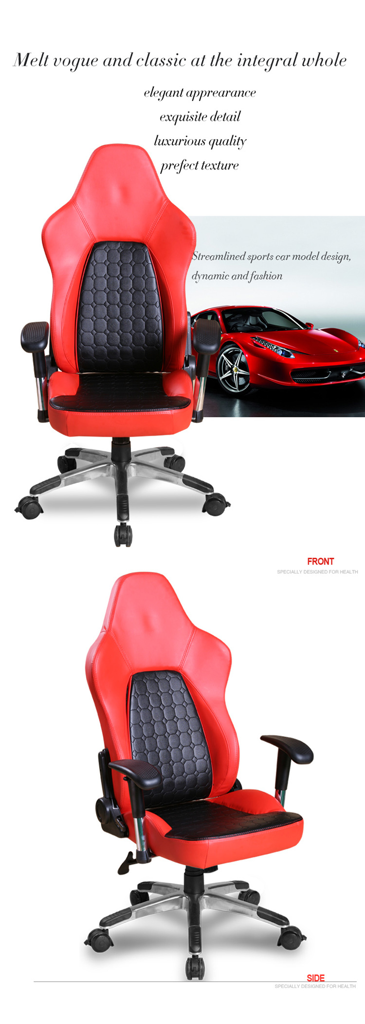 2015高- エンドゲーム用椅子人間工学に基づいた、 高- エンドオフィスチェア、 レーシングスポーツオフィスチェア仕入れ・メーカー・工場