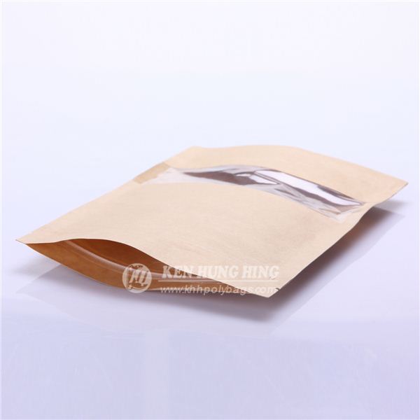 Stand up Kraft Paper Special Tea Bags with Zipper and Window