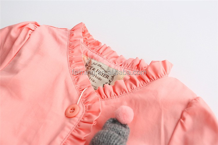 広州子供服卸売2016新しいデザインの女の子コート長袖シンプルな固体秋の女の子ロングコート仕入れ・メーカー・工場