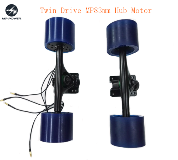 Powerful Twin Drive Mp83mm Hub Motor With Rear And Front Truck For