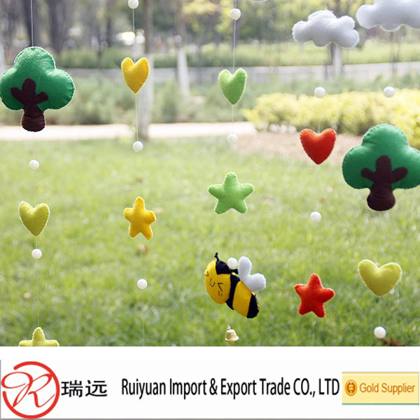 新製品は、 動物をいっぱい2014年フェルトクリスマスの装飾のための仕入れ・メーカー・工場