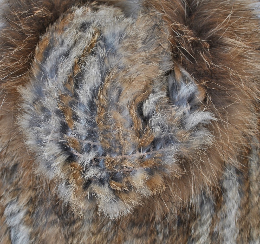 秋冬服yr-628/ハンドニットウサギの毛皮のフード付きベスト/カスタム作られた-問屋・仕入れ・卸・卸売り