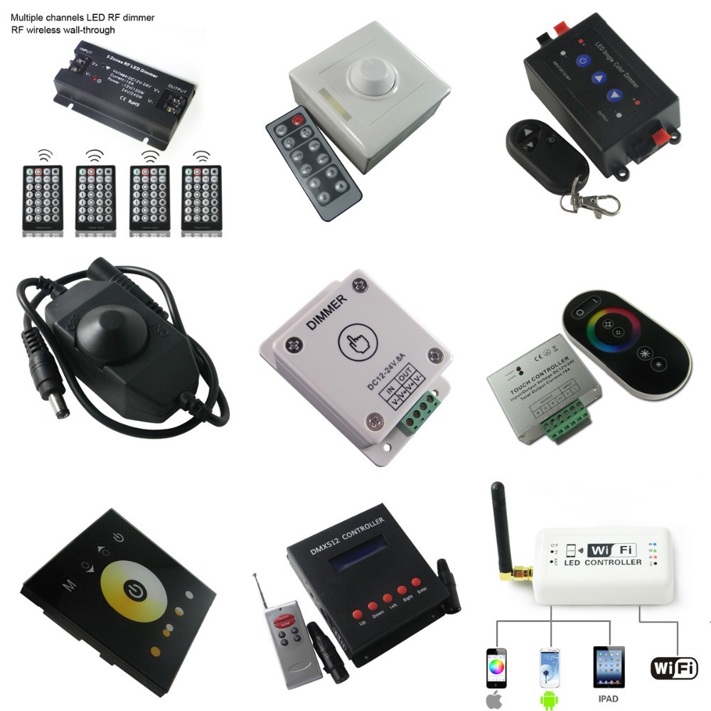 12 ボルト led ライト コントローラ単色ディマー cct rgb rgbw +暖かい白+ クールホワイト bluetooth wifi led ライト ストロボ コントローラ 12 ボルト仕入れ・メーカー・工場