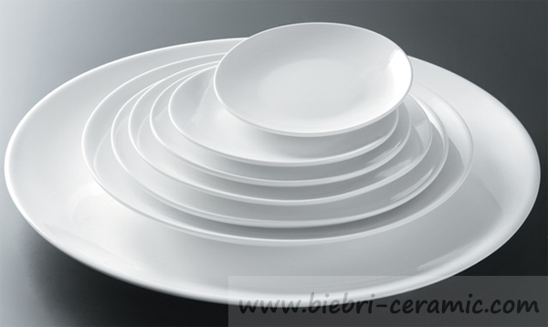 02 5 to 25 inch plain white excellent quality hotel porcelain plates with all size available