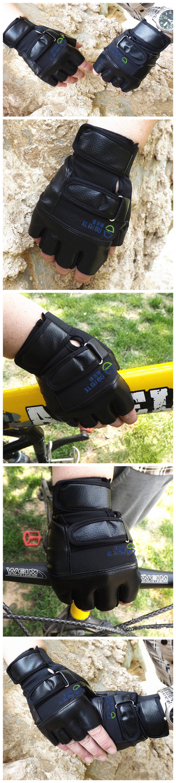 サイクリングの重量挙げのalibabaエクスプレスレザーハーフフィンガーbuiding研修ボディフィットネスジムのスポーツ手袋仕入れ・メーカー・工場