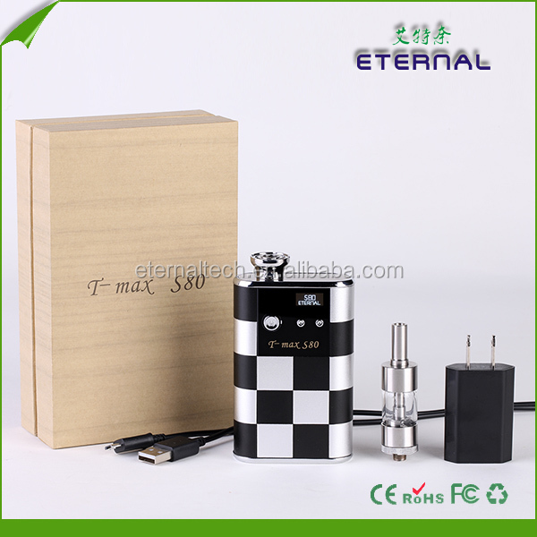 Shenzhen Eternal VV 3~6V VW 3~15W OLED Screen T-max S80 Ecigator Vamo,5000mah Battery Ecigator Vamo