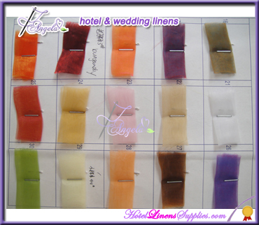 organza cheap wedding chair sashes