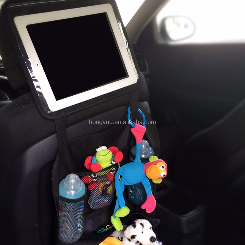 New Car Backseat Organizer With Tablet Holder With Ipad Holder Fixed To