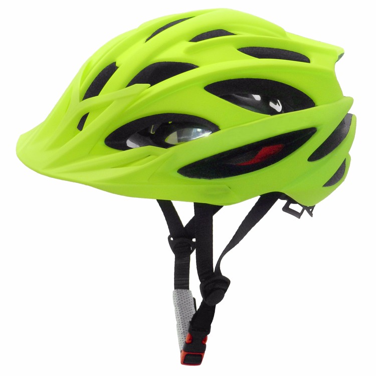 Cycling helmet with insect mesh outlet