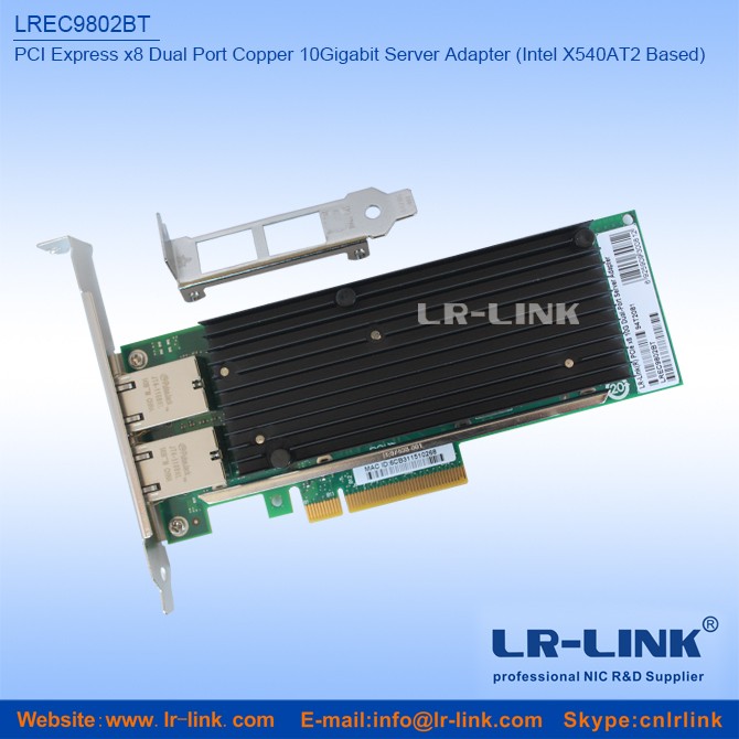Lr-link Lrec9802bt Pcie X8 Based On Intel X540at2 Chipset Copper Rj45 ...