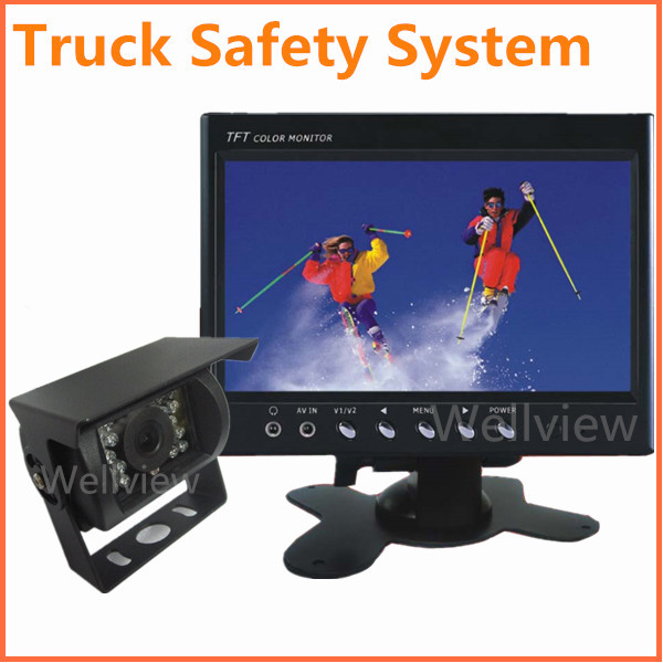 Dc電源12v~24v7インチカーモニタートラックの安全カメラシステムを逆転させる問屋・仕入れ・卸・卸売り