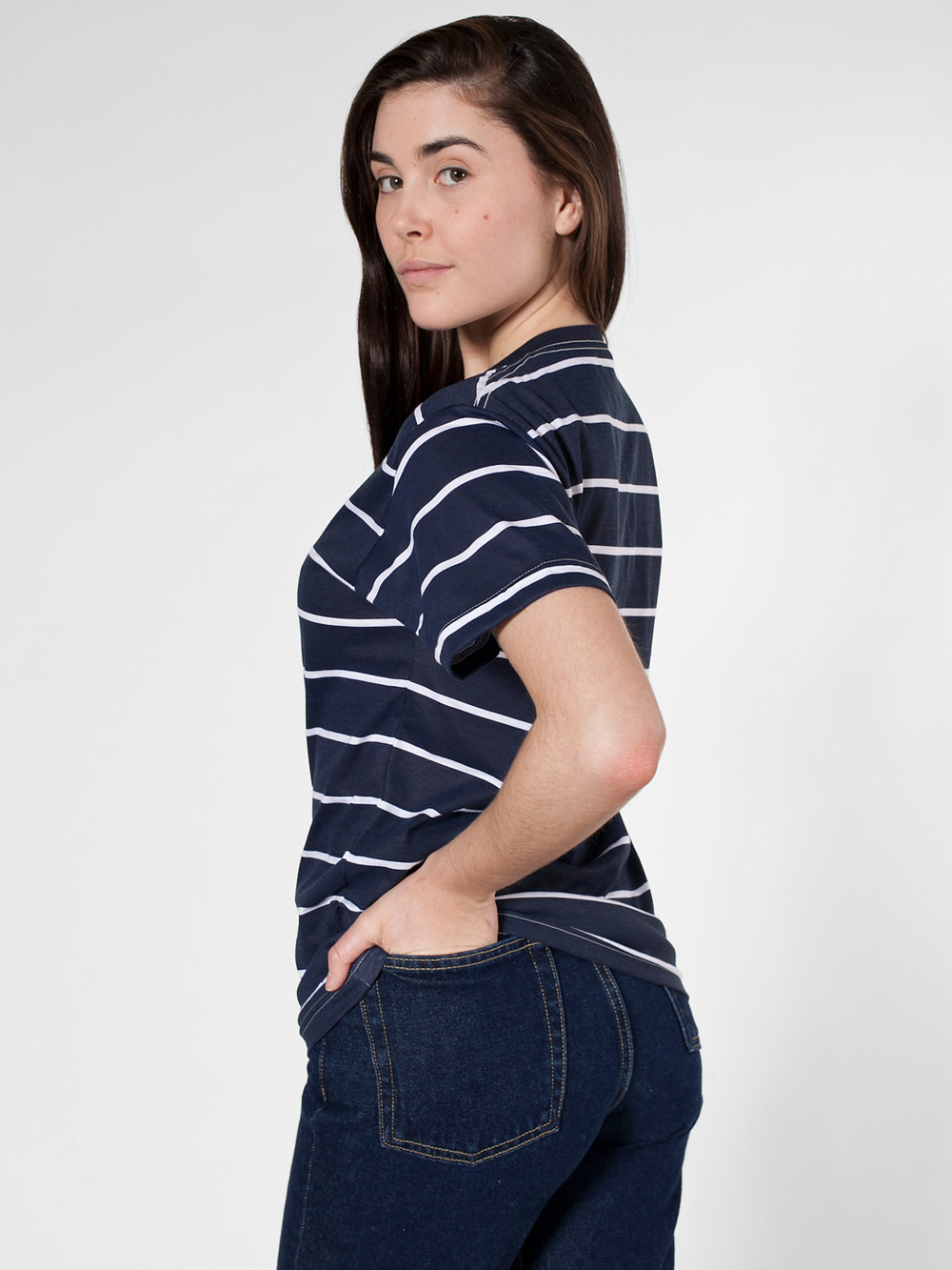 トレンディなストライプのtシャツの女性のための最高品質安い価格問屋・仕入れ・卸・卸売り