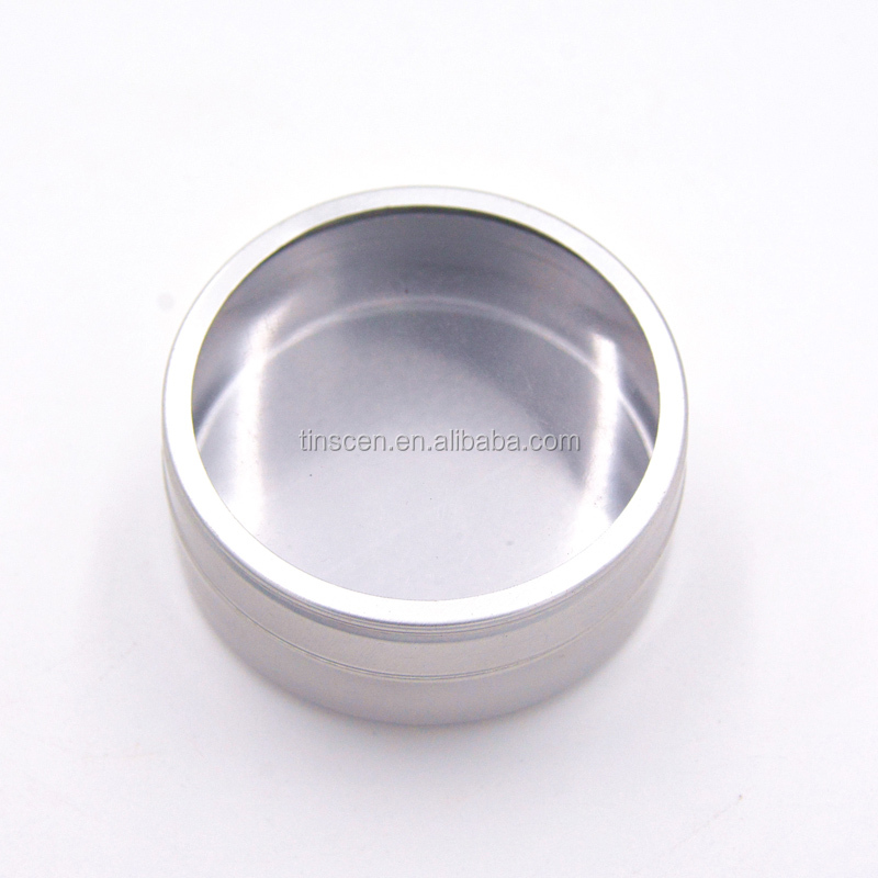 Alibaba china customized round plain metal tin gift case    packaging boxes with clear PVC window lid.JPG