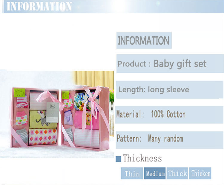 新しいスタイルの赤ちゃんの女の子のギフトセット; 個の赤ん坊3cottonwear・3個の赤ん坊ソフト靴下の付属品問屋・仕入れ・卸・卸売り
