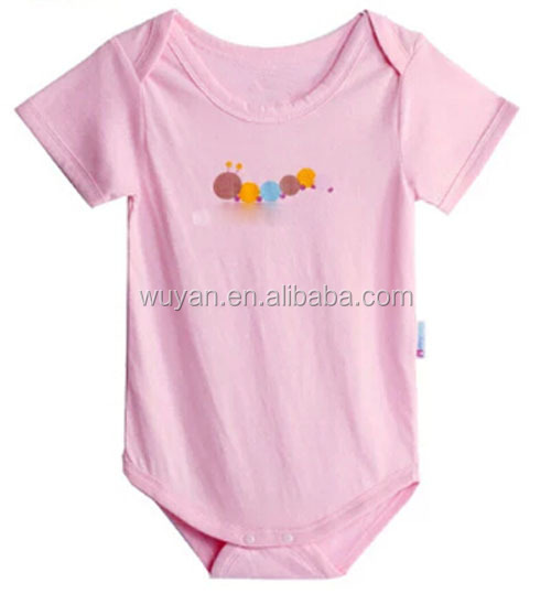 新しいデザインのコットンベビー幼児服ユニセックス男女ボタン付き半袖ロンパース問屋・仕入れ・卸・卸売り