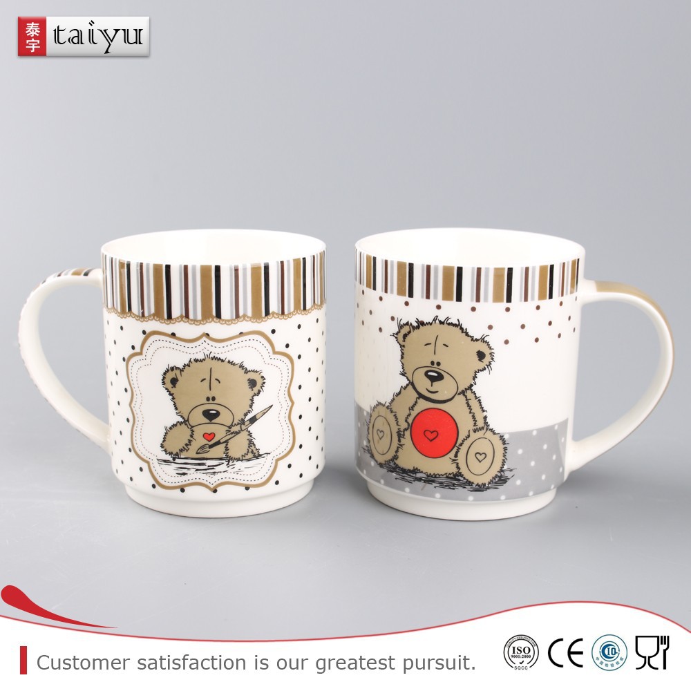 2015 hot selling ceramic coffee mug gift set