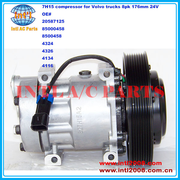 SANDEN 7H15 709 sd709 SD7H15 auto aircon ac compressor for Volvo 20587125 85000458 8500458 SANDEN: 4324 4326 4134 4116
