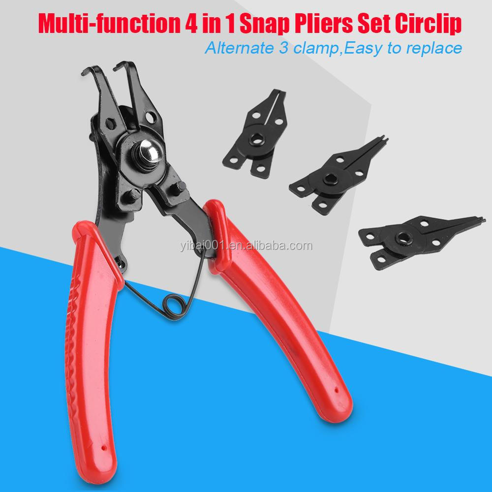 Multifunction 4 In 1 Snap Ring Pliers Plier Set Circlip Combination