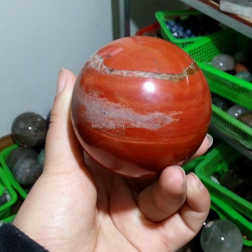 美しい赤碧玉石水晶ロッククリスタルボール仕入れ・メーカー・工場