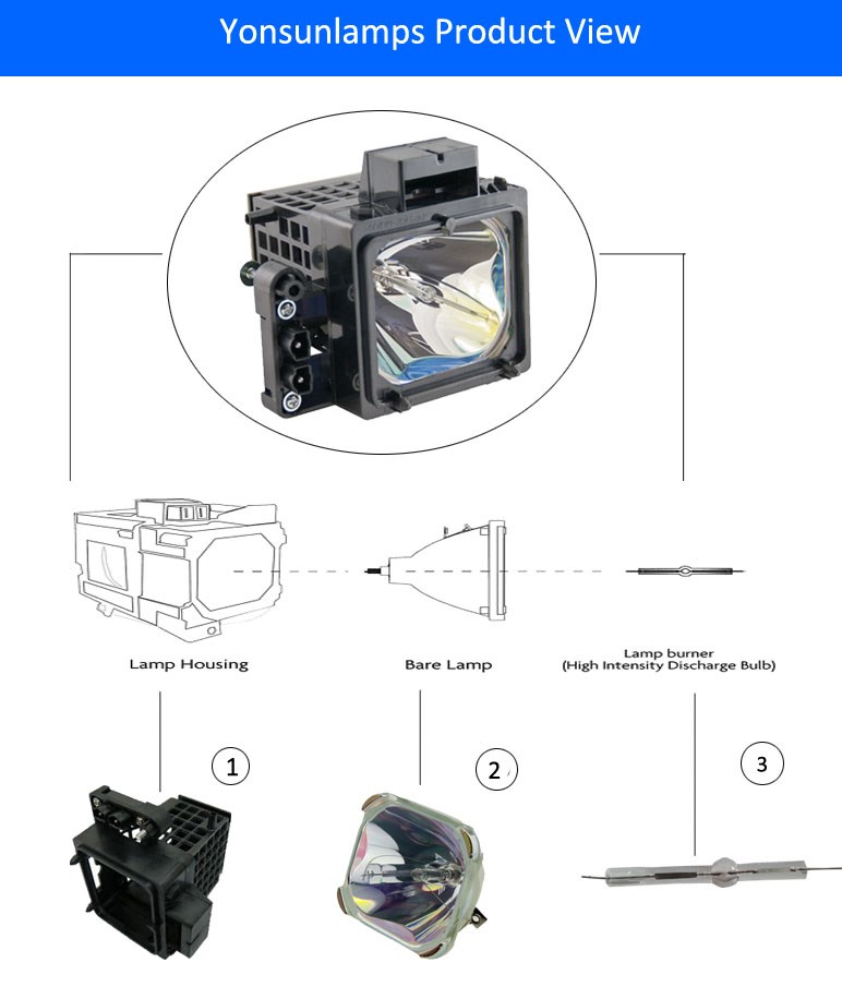 High Brightness Ushio DXL Digital Cinema Projector Xenon Lamp