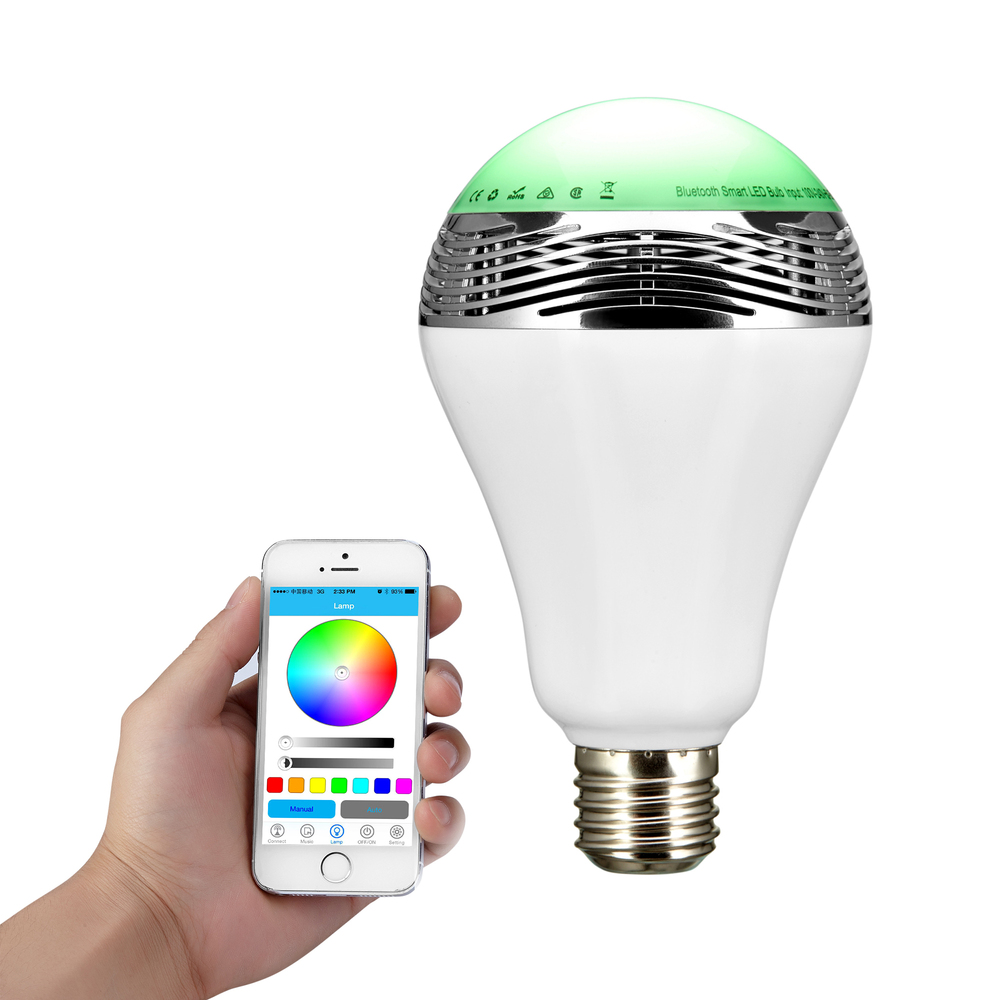 rgbw9wスマートbluetooth電球のスピーカーを導いた、 アプリの色が変わるタイミング仕入れ・メーカー・工場
