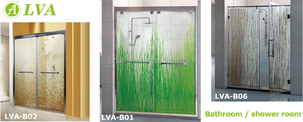 新しいデザインで2016バブルガラスシャワーsldingドア用浴室装飾 問屋・仕入れ・卸・卸売り