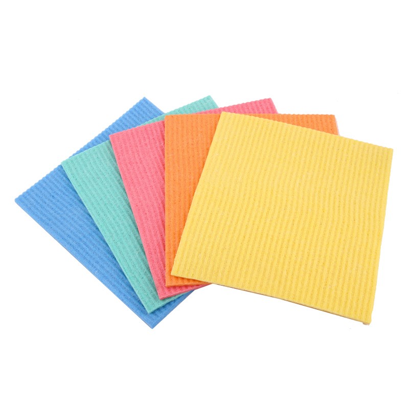 Small Cellulose Sponge, 3 3/5 x 6 1/2 in., 9/10 in. Thick, Pink, (2-Pack),  (24-Packs/Carton)